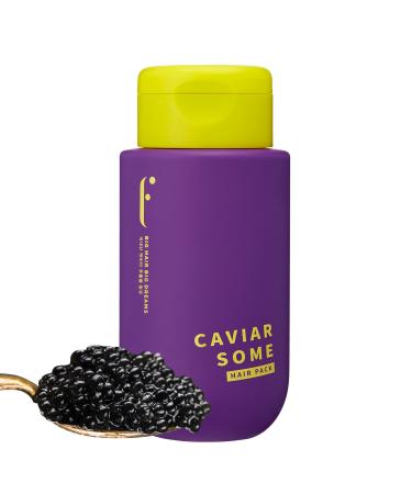 HAIR MASK - Premium Treatment Caviar Conditioner Moisturizing Glowing Anti Aging Cuticle Care with Protein Vitamin Blended Oil (CAVIAR SOME 10 Fl oz)