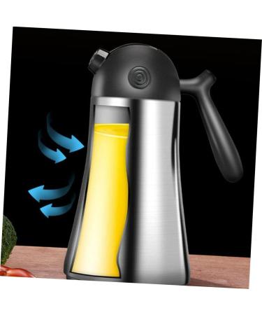 Zerodeko 1pc Stainless Steel Oil Pot Oil Storage Can Strainer Oil Storage Bottle Olive Dispenser Stainless Steel Containers Kitchen Oil Jar Vinegar Cruet Grease Condiment Bottles 20.5X11CM Silver - Buy Online on GoSupps.com