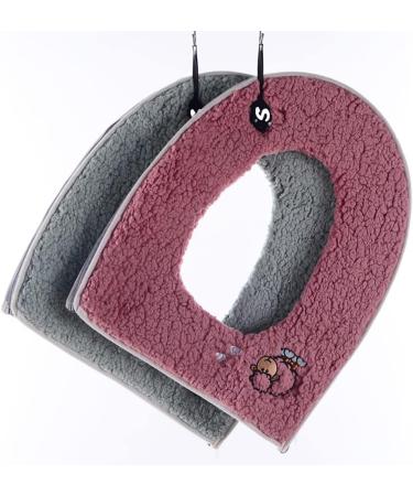 Warm Plush Washable Green Toilet Seat Cover with Handle and Zipper - Buy Online on GoSupps.com