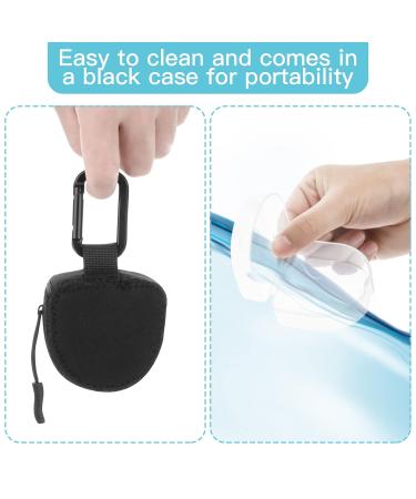 Xxerciz Retainer Case - Clear Solid Orthodontic Aligner Mouth Guard Case with Black Carabiner Bag - Buy Online on GoSupps.com