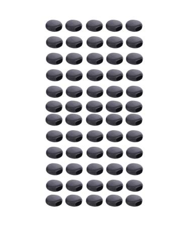 Healeved 1000 pieces Elastic plastic buckle with round cutter buckle Cordelstopper switches face mask made of plastic mask adjustable buckle mask rope regulator 1x1cmx2pcs