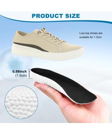 Height Increase Insoles for Men & Women - 2 Pairs Orthopedic Heel Pads with Arch Support (1.5cm - Buy Online on GoSupps.com
