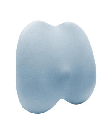 Shakven Car Seat Back Cushion | Soft Sponge Back Cushion Breathable Soft Sponge Auto Seat Back Support for Driving Seat Summer Ergonomic Design Blue