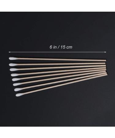 GLEAVI 100pcs Cotton Swabs - Organic Wood Applicator Tips for Ear Wax Removal Makeup Brushes and Cleaning - Best Quality Cotton Sticks - Buy Online on GoSupps.com