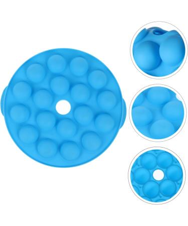MAGICLULU 2 Pcs 18 Lollipop Mold Cake Trays Silicone Candy Molds 18-Hole Silicone Lollipop Cake Mold Silicone Mould Soap Molds Silicone Molds Cake Maker Baking Supplies Silica Gel Round Bluex2pcs 25X25X4cmx2pcs - Buy Online on GoSupps.com