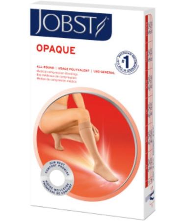JOBST Opaque Knee High Compression Stockings 15-20 mmHg - Open Toe X-Large Classic Black | International Shipping Available - Buy Online on GoSupps.com