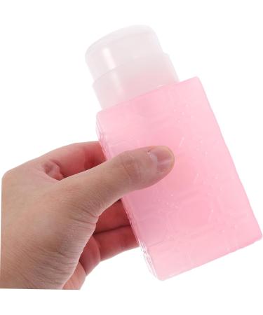 POPETPOP Nail Polish Nail Oil Pump Bottle Dispenser Makeup Remover Bottle Pump Dispenser Bottle Push down Mini Water Dispenser Powder Pump Bottle Plastic Leakproof Travel Container 6x5x13cm Pink - Buy Online on GoSupps.com