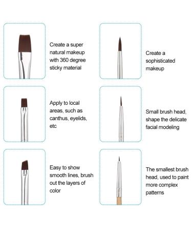 6-Piece Party Art Oil Brush Set | Halloween Face Makeup & Body Painting | Watercolor Brushes for Beginners & Experts - Buy Online on GoSupps.com