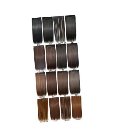 Beaupretty Black Wigs Real Hair Extensions Wigs with Clips Hair Barettes Clip in Hair Extensions Hair Extensions Clip Straight Hair Hairclip Black Barrettes False Hair Ponytail Artificial medium As Shown