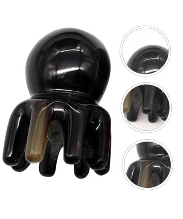 Fomiyes 2-Piece Octopus Massage Comb Set | Natural Handmade Yak-Horn Head Massager for Women | Handcrafted Hair Care Tools - Buy Online on GoSupps.com