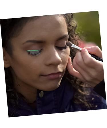 minkissy 4 Pairs False Eyelashes Eye Makeup Sticker Eye Liners Strip Stickers Shiny Eyeliner Stickers 3d False Eyelashes Reusable Eyelash Stickers Miss Double Eyelid Sticker Plastic Moment 4x1.5cm Green - Buy Online on GoSupps.com