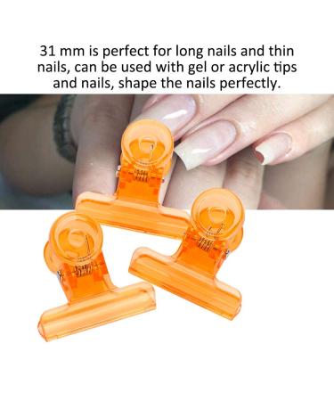 5Pcs Curve Nail Extension Clips - Nail Shaping Tools in 4 Colors (Orange) | Perfect for Gel Nail Forms - Shop Now! - Buy Online on GoSupps.com