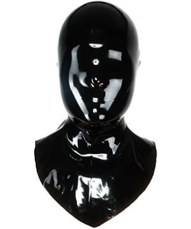 Latex Hood Unisex Rubber Mask - Long with Zipper Open Nose - One Size Fits All for Ultimate Comfort - Buy Online on GoSupps.com