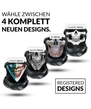 Klangfeiler Multifunctioner - Stylish Neck Towel Bandana & Skull Face Mask for Motorcycling - Versatile Printed Scarf & Neck Warmer - Buy Online on GoSupps.com