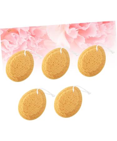 Healeved 5 Pcs Spongell Natural Bath Sponges for Exfoliating Foam Shower - 14.5X11.5cm - Buy Online on GoSupps.com