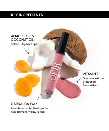 OFIR Hue Hydrator Sheer Lip Jelly | Luminous Gloss Shine Formula With Apricot Oil Coconut Oil Vitamin E for Subtle Color | Vegan Cruelty Free Hydrating lip Balm | Sangria - Rich Berry 0.135 Fl oz - Buy Online on GoSupps.com