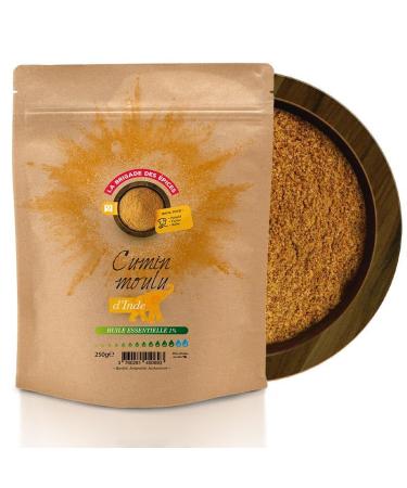 La Brigade des pices - Ground cumin from India - 250g - 100% Natural - Packaged and controlled in France