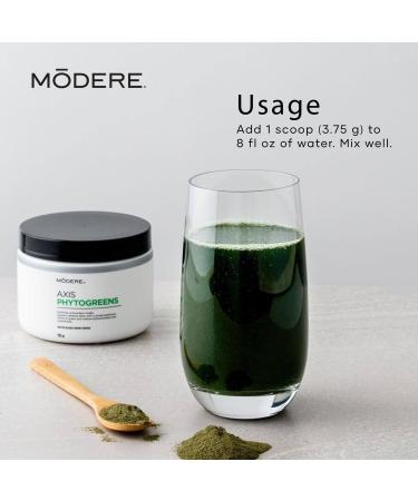 Modere PHYTOGREEN Powder - Daily Greens Wellness Formula Easy to Mix Plant-Based Blend for Everyday Routines Convenient Canister - 135 g - Buy Online on GoSupps.com