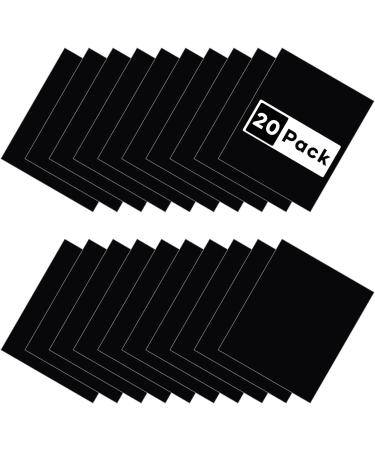 HTVRONT Black Heat Transfer Vinyl Bundle - 20 Pack 12 x 10 Iron-On Vinyl for T-Shirt - Black HTV for Cricut, Silhouette, Heat Press - Buy Online on GoSupps.com