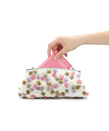 YUSONG Makeup Mirror - Compact Travel Folding Mirror with Lights for Women (Pink) - Buy Online on GoSupps.com