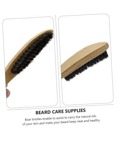 Magiclulu 3-in-1 Beard Brush & Travel Toothbrush - Wild Boar Bristles Beard Care Tool for Men | Ideal Men's Grooming & Travel Kit - Buy Online on GoSupps.com