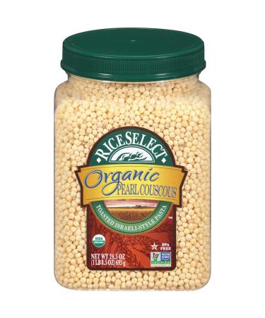 RiceSelect Organic Pearl Couscous, 24.5 Ounce (Pack of 1) , 903951SU 1.53 Pound (Pack of 1) Pearl Couscous Plain Organic