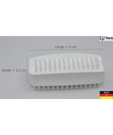MAAJ Double-Sided Nail Brush with Wall Holder Vegan Plastic Hand Brush Made in Germany | International Shipping Available - Buy Online on GoSupps.com