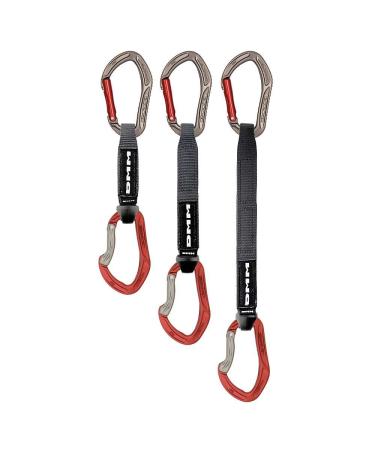 DMM Alpha Sport Express Set Express Slings Titanium/Red 25cm
