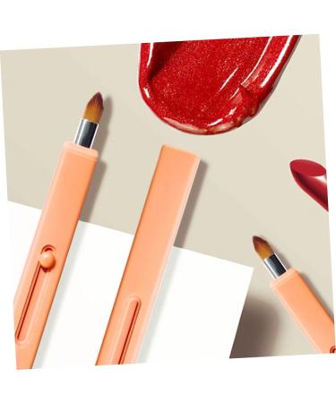 PLAFOPE 1pc Retractable Lip Brush Retractable Lipstick Brush Lip Scrubber Lipstick Gloss Applicator Travel Makeup Brush Lip Tint Brush Cosmetics Brush Tool Flat Concealer Brush Plastic - Buy Online on GoSupps.com
