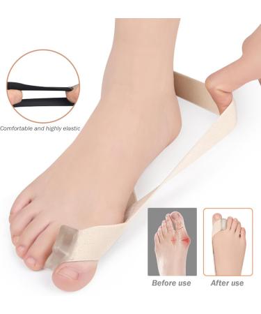Toe Spreader for Correction 4 Pack Elastic Breathable Toe Spacers for Bunions Portable Skin-Friendly Protection for Overlapping Toes - 6.9 x 1 Inch - Buy Online on GoSupps.com