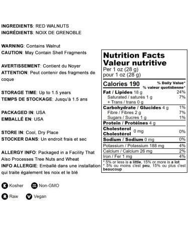California Livermore Red Walnuts 1lb - Non-GMO Verified & Kosher | Bulk Pack of 1 - Buy Online on GoSupps.com