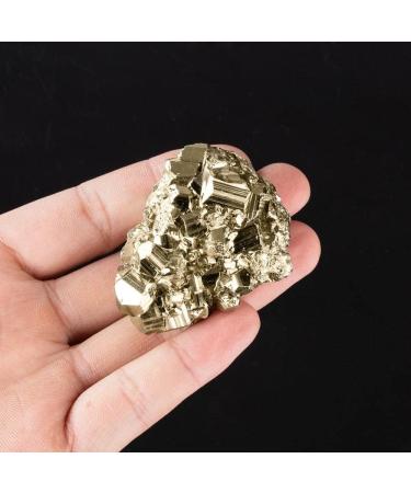 1pc Natural Raw Minerals Pyrite Stone Crystal Decoration Irregular Pyrite Crystals Specimens Decoration (Color : 30-40g) - Buy Online on GoSupps.com