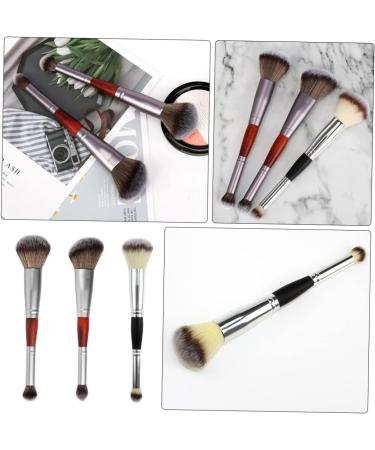 Housoutil 3pcs Double-ended Makeup Brush Eyeshadow Highlighter Makeup Brush Double-head Brush Woman Cosmetic - Buy Online on GoSupps.com