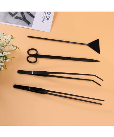 Mipcase 12pcs Scissors Onion Cutter & Tweezers Set | Aquatic Plants Flat Sand Shovel | Medium & Black - Buy Online on GoSupps.com