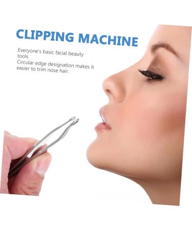 Ipetboom Nose Hair Trimming Tweezers - Silver Face & Beard Trimmer for Men | Precision Nose & Ear Hair Removal | Ingrown Nasal Hair Solution 9.3x1.3cm - Buy Online on GoSupps.com
