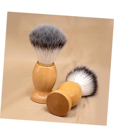 Minkissy Men's Shaving Brush Set - Portable Wooden Handle Razor Brush with Goat Hair Nylon Wool & Stainless Steel - 8 Pieces Ideal for Grooming - Buy Online on GoSupps.com