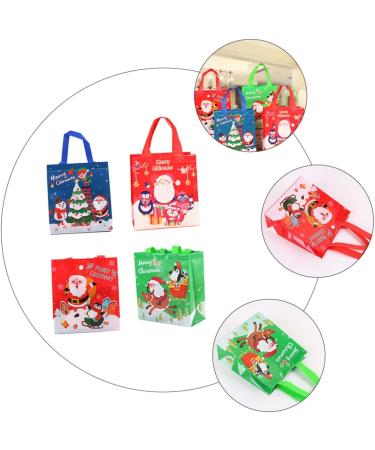 KOMBIUDA Santa Bags 12pcs Christmas Bag Bags Medium Size Grocery Candy Bag for Christmas Non-woven Bags - Buy Online on GoSupps.com