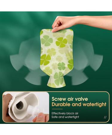 Clover Green Hot Water Bottle with Plush Cover - Comforting Bed Warmer for Adults & Kids | 26.5x15.3cm - International Shipping Available - Buy Online on GoSupps.com