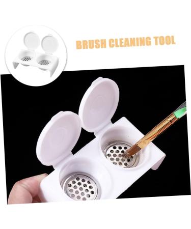 Housoutil with cover Pen wash cup monomer dish with lid Stainless steel wash pen bracket nail tool dapping dish for nails dappen dish for nails various liquid manicure - Buy Online on GoSupps.com