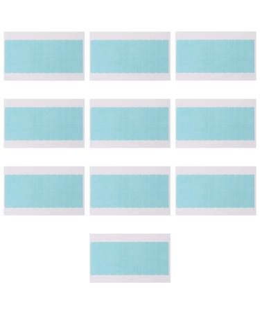 Minkissy 10 Sheets Seamless Hair Extension Film Wig Replacement Double Sided Sticky Tape Hair Chopsticks for Women Hair Scrunchie Chiffon Extension Tape Glue No Trace Extend