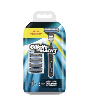 Gillette MACH3 Turbo starter set 8 blades plus free razor 1 pack (1 x 8 pieces)
