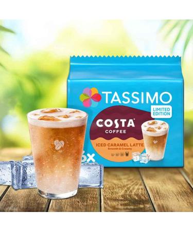 Tassimo Costa Iced Caramel Latte Coffee Pods x6 (Pack of 5 Total 30 Capsules) - Buy Online on GoSupps.com