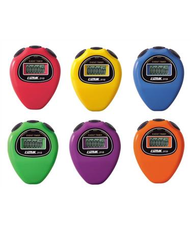 Ultrak 310 Event Timer Sport Stopwatch (Set of 6 Rainbow Colors)