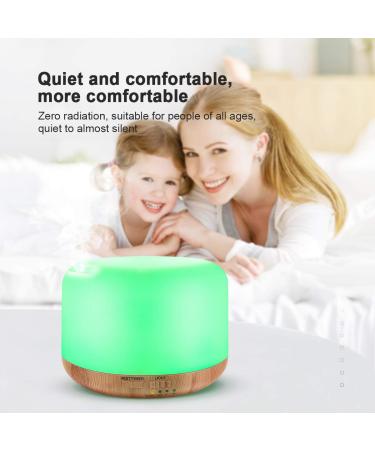 300ML Essential Oil Diffuser Remote Control Aromatherapy Humidifier with Adjustable Mist Mode, 7 LED Light Colors - Perfect for Bedroom, Office, Yoga, Spa - Yellow - Buy Online on GoSupps.com