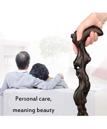 Wooden Walking Stick Solid Cane Solid Wood Elderly Walking Stick Walking Stick Ebony Carved Elderly Walking Stick Walking Stick - Buy Online on GoSupps.com
