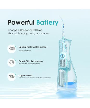 Water Dental Flosser - Portable Rechargeable Oral Irrigator | 4 Modes IPX7 Waterproof Teeth Cleaning Tool for Home & Travel - Buy Online on GoSupps.com