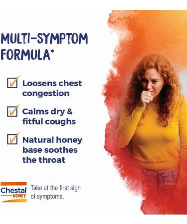 Boiron Chestal Honey Adult Cold and Cough Syrup for Nasal and Chest Congestion Runny Nose and Sore Throat Relief - 6.7 Fl oz (Pack of 2) Honey Pack of 2 - Buy Online on GoSupps.com