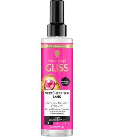 Gliss Gliss Express Long Repair Conditioner (200 ml) for long seductive hair with heat protection to protect against future hair damage - Buy Online on GoSupps.com
