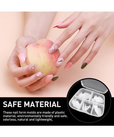 60-Piece Self-Adhesive French Nails Template - DIY Manicure Tips Polygel & Nail Sticker Stencils | Perfect for Easy Nail Art Decoration - Buy Online on GoSupps.com