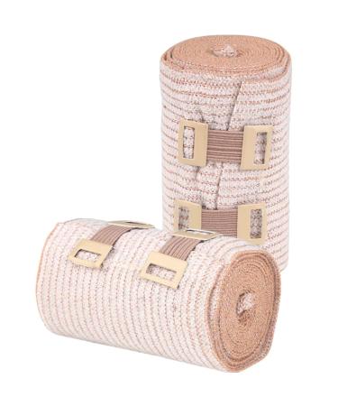 BESPORTBLE 2 Rolls Sports wrap Hijab Tape Wrist Compression wrap Stretch cohesive Non wrap wrap for Wounds for Wounds 450x7.5cm